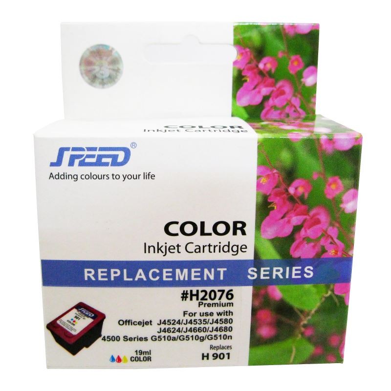Cartus inkjet compatibil HP 901 Tricolor, capacitate 18 ml - imagine 3